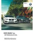 2016 BMW 1 SERIE INSTRUCTIEBOEKJE DUITS