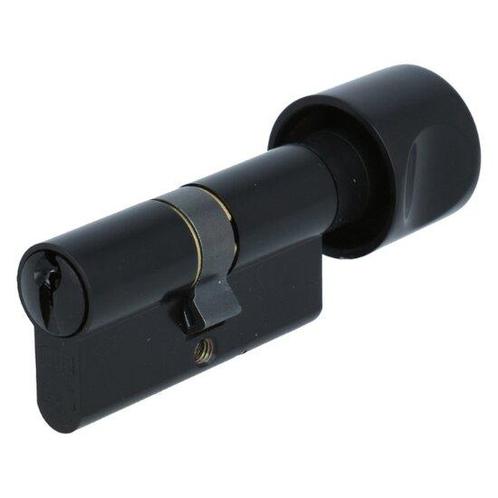 DOM Plura knopcilinder K50/35 SKG2 zwart, Doe-het-zelf en Verbouw, Hang- en Sluitwerk, Nieuw, Ophalen of Verzenden