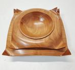 Schaal - Hout - Twee vintage design schaals uit de jaren, Antiek en Kunst