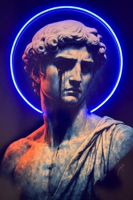 LEDMansion - Tears of Apollo – V.1 | Led Wall Artwork, Antiek en Kunst, Kunst | Designobjecten
