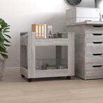 vidaXL Bureaukastje 60x45x60 cm bewerkt hout grijs sonoma, Huis en Inrichting, Kasten | Ladekasten, Verzenden, Nieuw