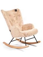 Aemely® Schommelstoel Mama - Beige Imitatiebont, Blank Hou, Ophalen of Verzenden, Nieuw, Stoel(en)