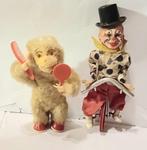 Fewo - Speelgoedpop Clown Acrobat On Unicycle. Windup Monkey