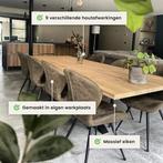 Houten tafelblad - 4cm dik eiken - Rechte afwerking, Huis en Inrichting, Tafels | Eettafels, Verzenden, Nieuw
