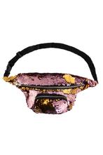 Heuptasje Rond Voorvak Pailletten Roze Goud Heuptas Sequin T, Ophalen of Verzenden, Nieuw, Overige typen