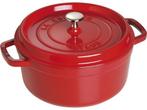 Staub - Braadpan - Gietijzer - ø 24 cm - Kersenrood, Verzenden, Nieuw