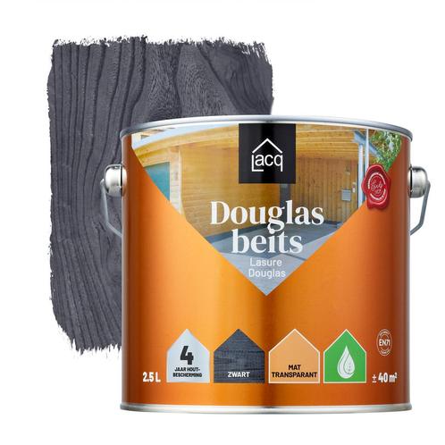 Lacq Douglas Beits Black 2.5L, Doe-het-zelf en Verbouw, Verf, Beits en Lak, Beits, Nieuw, Minder dan 5 liter, Verzenden