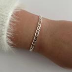 Zilveren figaro schakel armband 5 mm, Verzenden, Nieuw, Zilver