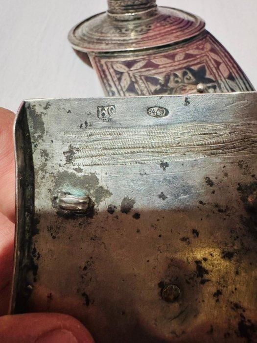 Voetenbank - .875 (84 Zolotniki) zilver - Zilveren, Antiek en Kunst, Antiek | Goud en Zilver