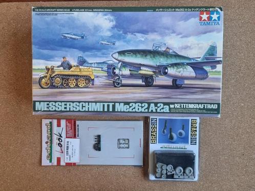 Tamiya 61082 Me 262 A-2a w/Kettenkraftrad 1:48 + 2 opties, Hobby en Vrije tijd, Modelbouw | Vliegtuigen en Helikopters, Verzenden