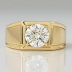 Ring - 14 karaat Geel goud - 3.51ct. tw. Diamant (Lab-grown), Sieraden, Tassen en Uiterlijk, Ringen, Nieuw