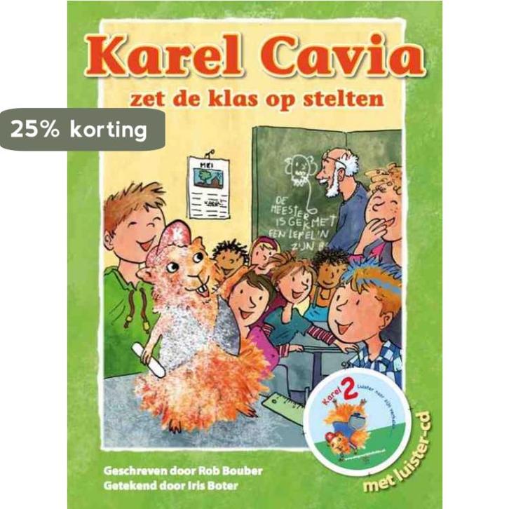 Karel Cavia zet de klas op stelten / Karel Cavia / 2, Boeken, Kinderboeken | Jeugd | 13 jaar en ouder, Zo goed als nieuw, Verzenden