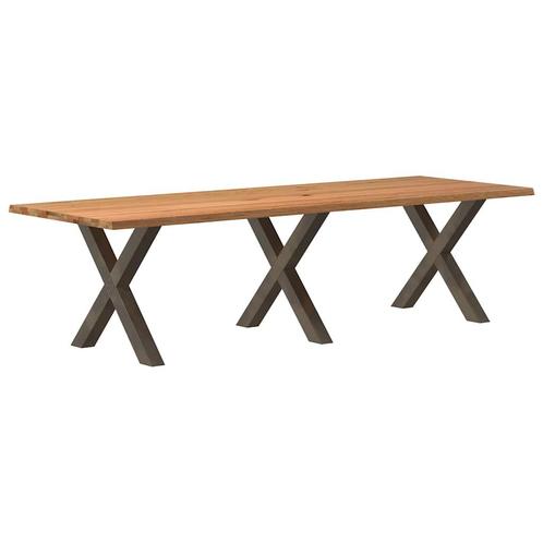 vidaXL Eettafel rechthoekig 280x100x74 cm massief eikenhout, Huis en Inrichting, Tafels | Eettafels, Nieuw, Verzenden