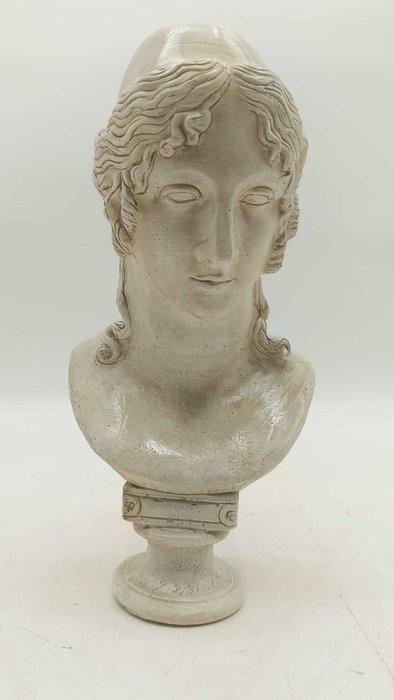 sculptuur, Busto di Elena di Troia - 31 cm - marmerstof, Antiek en Kunst, Curiosa en Brocante