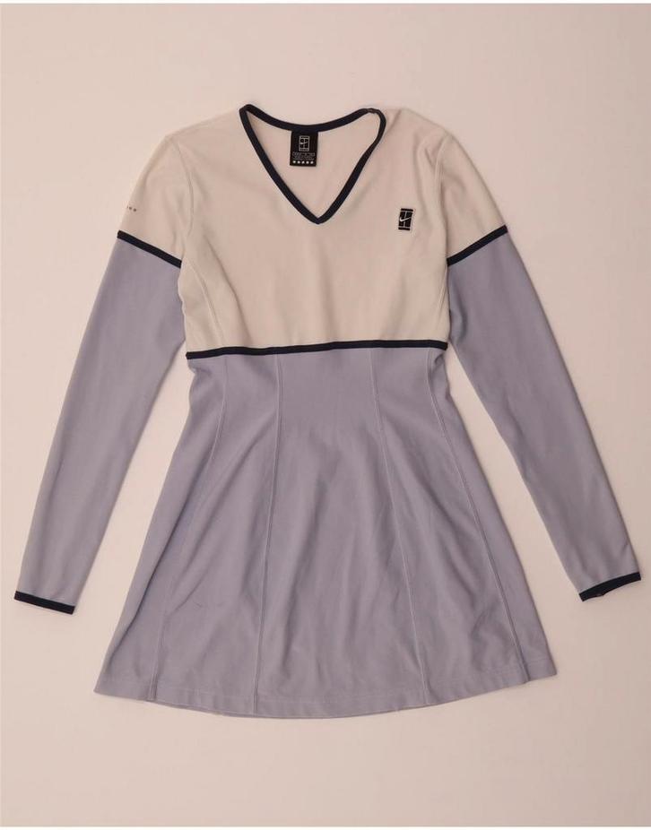 NIKE Womens Long Sleeve A-Line Dress US 4/6 Small Purple, Kleding | Dames, Jurken, Verzenden