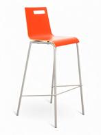 Thereca Tommy 1s barkruk, houten kuip, metalen frame, roo..., Huis en Inrichting, Stoelen, Ophalen of Verzenden, Nieuw