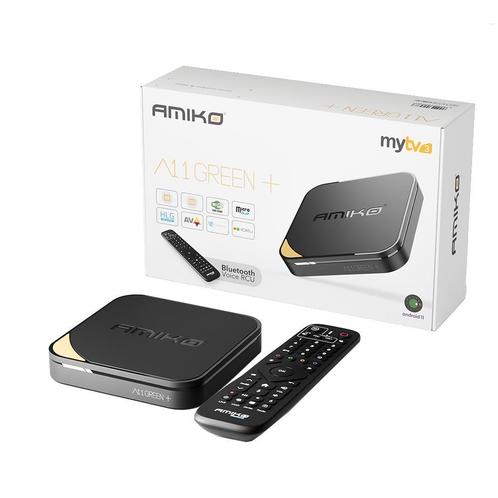 amiko a11 Green Plus IPTV Set Top Box [nieuwste model 2024], Audio, Tv en Foto, Mediaspelers, Nieuw, Minder dan 500 GB, HDMI, USB 2.0