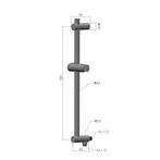 Glijstang AquaSplash Plus Met Wateraansluiting 60 cm Chroom, Doe-het-zelf en Verbouw, Sanitair, Ophalen of Verzenden, Nieuw