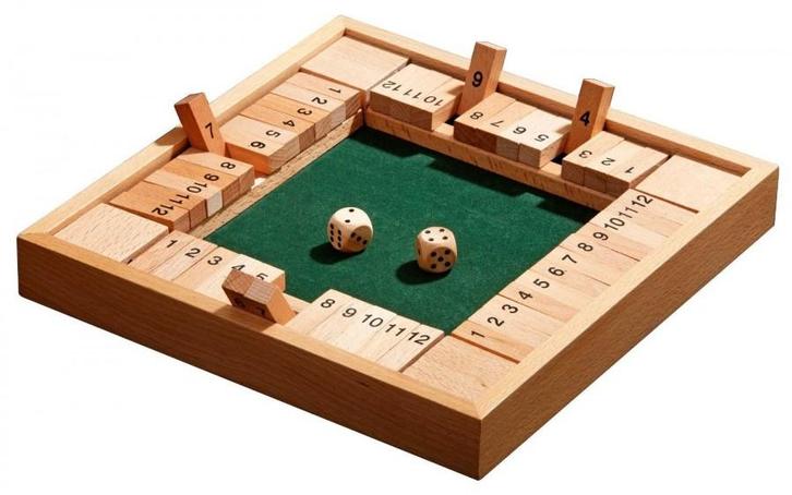 Shut the Box 12 | Philos - Dobbelspellen, Hobby en Vrije tijd, Gezelschapsspellen | Bordspellen, Nieuw, Verzenden