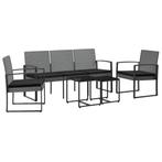 Rattan Tuinset 5-delig - Tweedekansje voor de Zomer!, 5 zitplaatsen, Kunststof, Nieuw, Ophalen of Verzenden