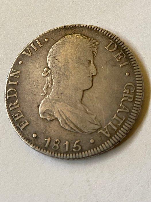 Spanje. Ferdinand VII. 8 Reales 1815 Potosí (Zonder, Postzegels en Munten, Munten | Europa | Niet-Euromunten