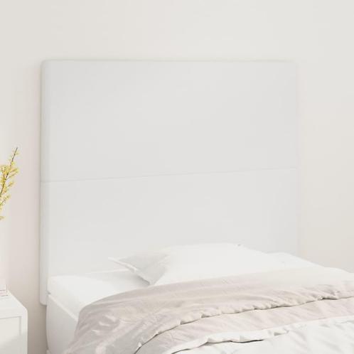 vidaXL Hoofdborden 2 st 80x5x78/88 cm kunstleer wit, Huis en Inrichting, Slaapkamer | Bedden, Wit, Nieuw, Overige materialen, Verzenden