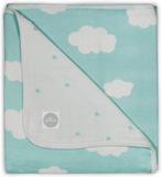 Jollein Clouds Hydrofiel - Wiegdeken 75x100 cm - Jade, Verzenden, Nieuw