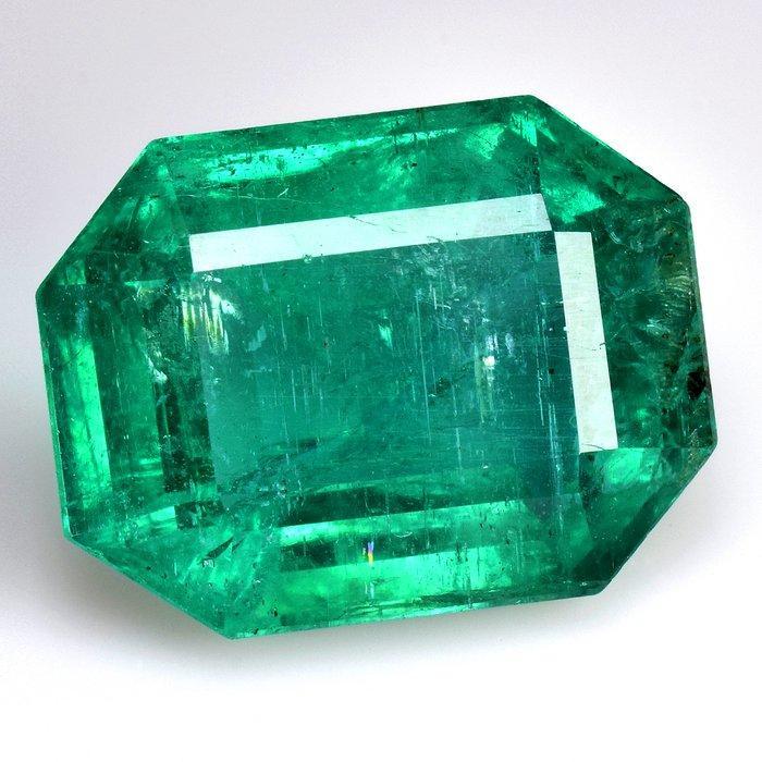 1 pcs Groen Smaragd - 8.89 ct - Lotus Gemology, Sieraden, Tassen en Uiterlijk, Edelstenen