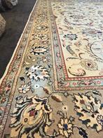 Groot perzisch Tapijt Kashan 385x300 wollen vloerkleed iran, Huis en Inrichting, Stoffering | Tapijten en Kleden, Blauw, Ophalen of Verzenden