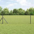 vidaXL Euro Hek Grijs 0.4x25 m Staal, Verzenden, Nieuw