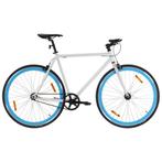 vidaXL Fiets met vaste versnelling 700 c 59 cm wit en blauw, Fietsen en Brommers, Verzenden, Nieuw