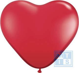 HARTVORM ballonnen ROOD, Hobby en Vrije tijd, Feestartikelen, Overige typen, Nieuw, Ophalen of Verzenden