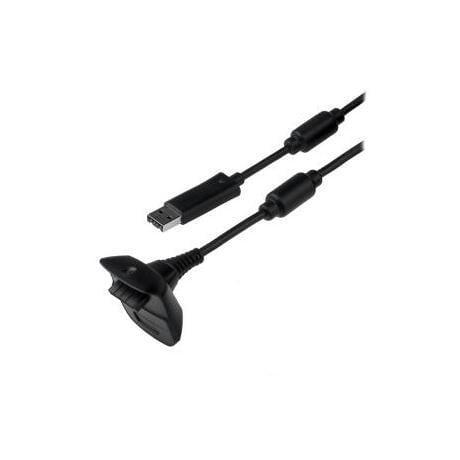 Microsoft Xbox 360 Oplaadkabel Controller Zwart (Play & C..., Spelcomputers en Games, Spelcomputers | Xbox 360, Zo goed als nieuw
