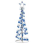 vidaXL Kerstboom lichtkegel met kerstballen 100 LEDs, Verzenden, Nieuw