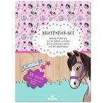 Briefpapier Set Paarden - Meisjes - A5 NIEUW, Diversen, Schrijfwaren, Nieuw, Ophalen of Verzenden