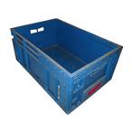 Stapelbak 600×400×270 mm, PP, Blauw - Gebruikt, Doe-het-zelf en Verbouw, Kratten en Dozen, Gebruikt, 40 tot 60 cm, 50 tot 75 cm
