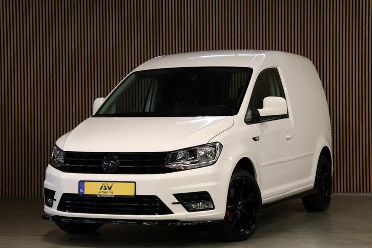 Volkswagen Caddy 2.0 TDI DSG Highline | CarPlay | Stoelverwa, Auto's, Bestelauto's, Dealer onderhouden, Lease, Zwart, Automaat