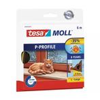 Tochtstrip | Tesa | 6 meter (P-profiel, Zelfklevend, Bruin), Verzenden, Nieuw