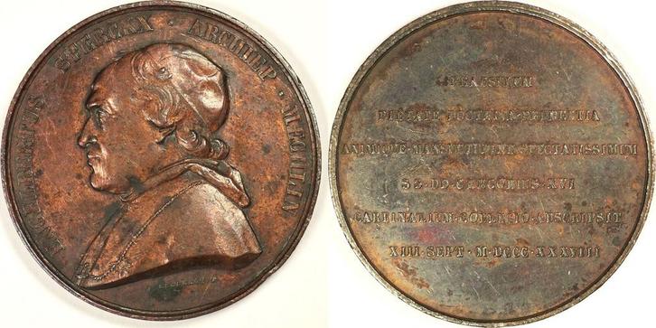 appointment of E Sterckx as cardinal J Leclercq, Postzegels en Munten, Penningen en Medailles, Verzenden