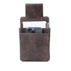 Iphone / Portemonnee holster - Bruin - LD-O912, Verzenden