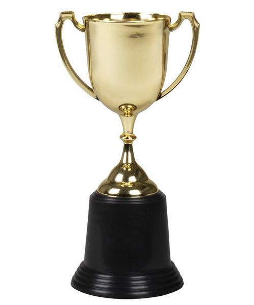 Gouden Trofee 22cm, Hobby en Vrije tijd, Feestartikelen, Nieuw, Verzenden