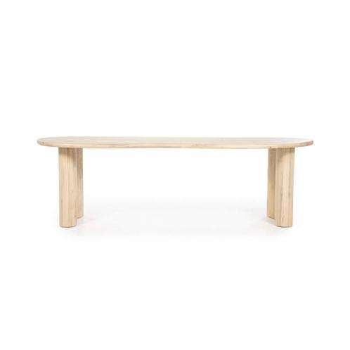 Eettafel Josh - 250cm - Naturel - 96202 - eettafel, Huis en Inrichting, Tafels | Eettafels, Nieuw, Overige materialen