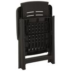 vidaXL Tuinstoelen 2 st verstelbaar kunststof, Verzenden, Nieuw, Kunststof