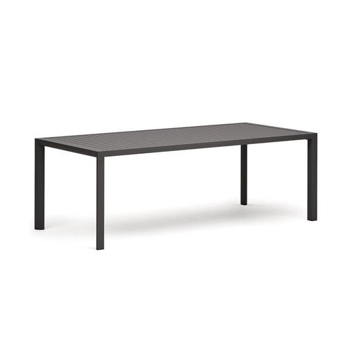 *WOONWINKEL* Kave Home Culip Aluminium Tuintafel Donkergrijs, Tuin en Terras, Tuinsets en Loungesets, Nieuw, Verzenden