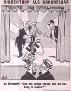 Vrij Nederland - Ribbentrop als goochelaar (lijst optie), Verzamelen, Verzenden, Foto of Poster