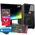 Ryzen 5 +  Vega 7 (Budget Game PC set inclusief Toetsenbord, Nieuw