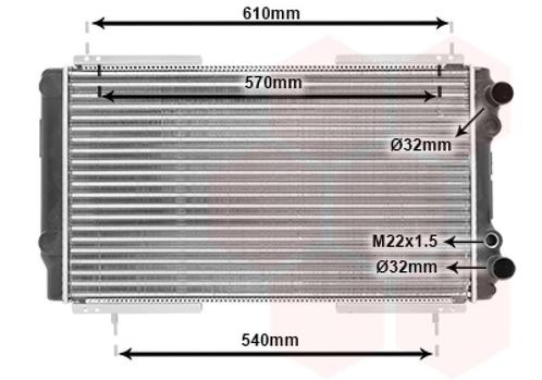RADIATOR VOOR RENAULT TRAFIC T1/2/3/4/5/6/P6/TX/PX 1980-2001, Auto-onderdelen, Airco en Verwarming, Nieuw, Ophalen of Verzenden