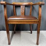 Stoel - Hout, Leder - Bureaustoel - Art Deco, Antiek en Kunst