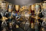 Koffieservies - 24 kt goud - Set van zeven kopjes met