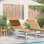 vidaXL Loungebank Grijs - 200 x 55 x 35 cm - van Massief, Tuin en Terras, Verzenden, Nieuw